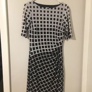 Black and White Print Dress